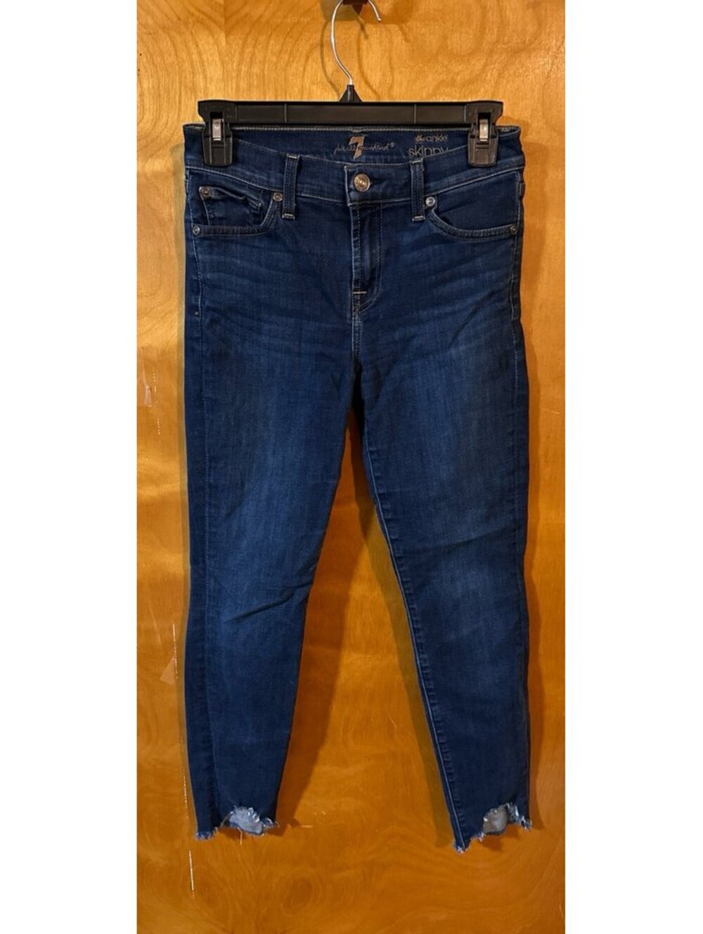 7 for all mankind the ankle skinny jeans size 26